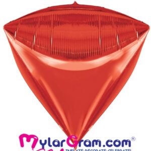 משולש תלת מימד אדום 22"