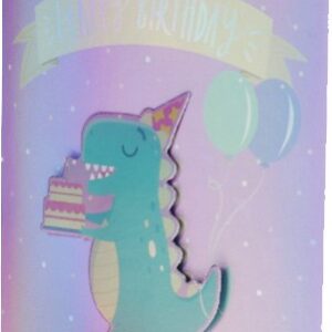 Happy birthday דינוזאור חמוד הולוגרפי