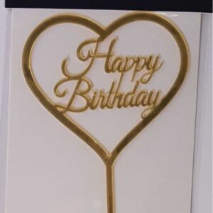 טופר happy birthday לב זהב