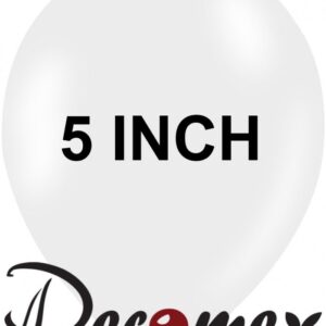 בלון גומי "5 לבן 100 DECOMEX
