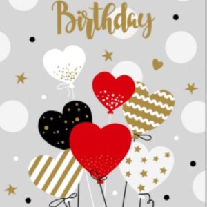 Happy birthday בלונים לבבות