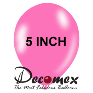 בלון 5" בצבע ורוד חבילה 100 יחידות DECOMEX