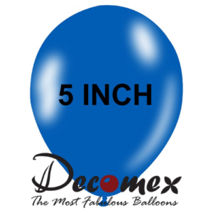 בלון 5" בצבע כחול דגל ישראל חבילה 100 יחידות DECOMEX