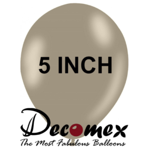 בלון 5" בצבע אפור קורל חבילה 100 יחידות DECOMEX