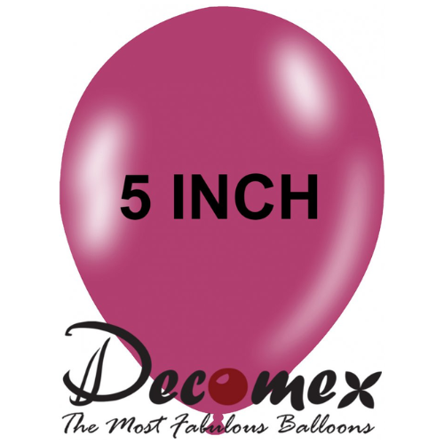 בלון 5" בצבע מגנטה חבילה 100 יחידות DECOMEX