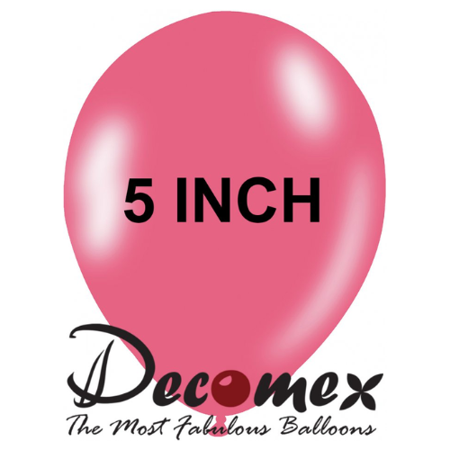 בלון 5" בצבע ורוד בהיר חבילה 100 יחידות DECOMEX