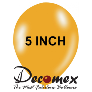 בלון 5" בצבע צהוב שמש חבילה 100 יחידות DECOMEX