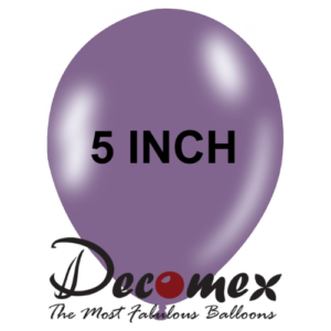 בלון 5" בצבע לילך חבילה 100 יחידות DECOMEX