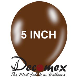 בלון 5" בצבע שוקולד חבילה 100 יחידות DECOMEX