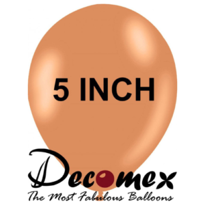 בלון 5" בצבע רוזווד חבילה 100 יחידות DECOMEX
