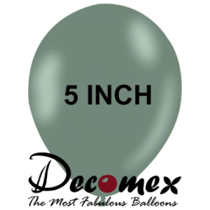 בלון 5" בצבע רטרו ירוק חורפי חבילה 100 יחידות DECOMEX