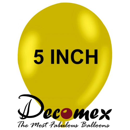 בלון 5" בצבע רטרו זית חבילה 100 יחידות DECOMEX