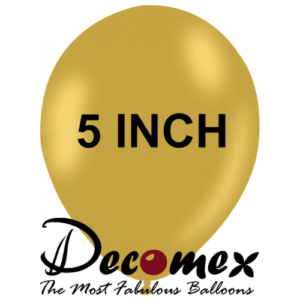 בלון 5" בצבע רטרו חרדל חבילה 100 יחידות DECOMEX