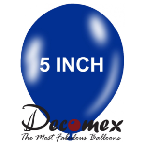 בלון 5" בצבע כחול נייבי חבילה 100 יחידות DECOMEX