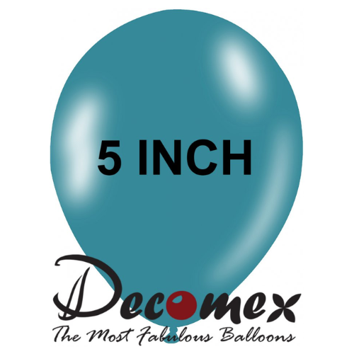 בלון 5" בצבע פסטל טורקיז חבילה 100 יחידות DECOMEX