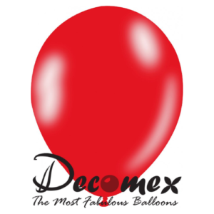 בלון 12" בצבע אדום 110 חבילה 100 יחידות DECOMEX
