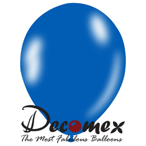 בלון 12" בצבע כחול דגל ישראל 170 חבילה 100 יחידות DECOMEX
