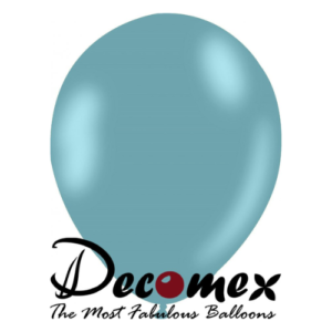 בלון 12" בצבע כחול קרולינה 172 חבילה 100 יחידות DECOMEX