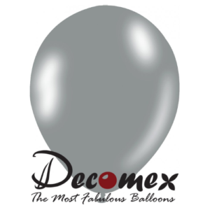 בלון 12" בצבע אפור 201 חבילה 100 יחידות DECOMEX