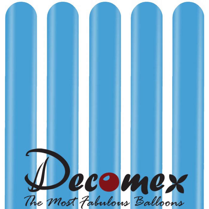 בלון נקניק 260 בצבע תכלת 271 חבילה 100 יחידות DECOMEX
