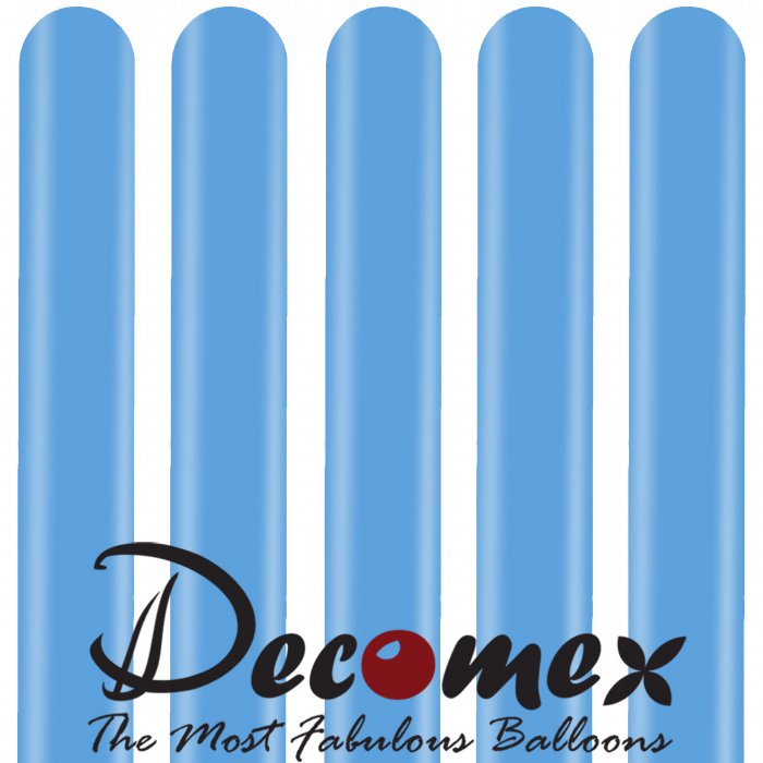 בלון נקניק 260 בצבע תכלת 275 חבילה 100 יחידות DECOMEX