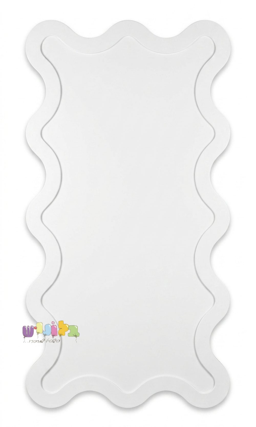 קיר PVC דגם 'גלים' מובלט