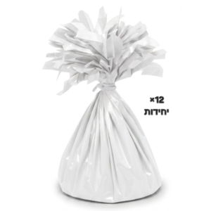 מארז 12 משקולות לבלונים – לבן
