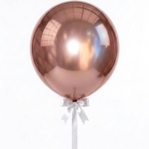 בלון זכוכית 19" – רוזגולד כרום
