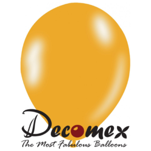 בלון 12" בצבע צהוב שמש 242 חבילה 100 יחידות DECOMEX
