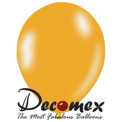 בלון 12" בצבע צהוב שמש 242 חבילה 100 יחידות DECOMEX