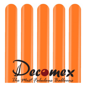 בלון נקניק 260 בצבע כתום 130 חבילה 100 יחידות DECOMEX