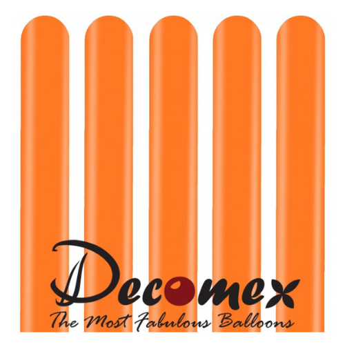 בלון נקניק 260 בצבע כתום 130 חבילה 100 יחידות DECOMEX