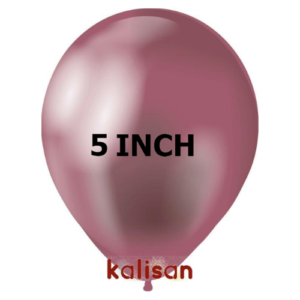 בלון גומי 5" בצבע כרום ורוד 5003 חבילה 100 יחידות KALISAN