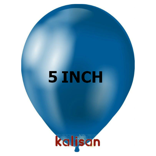 בלון גומי 5" בצבע כרום כחול 5005 חבילה 100 יחידות KALISAN