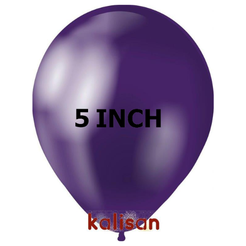 בלון גומי 5" בצבע כרום סגול 5004 חבילה 100 יחידות KALISAN