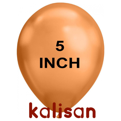 בלון גומי 5" בצבע כרום נחושת 5008 חבילה 100 יחידות KALISAN
