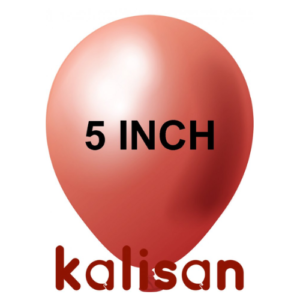 בלון גומי 5" בצבע כרום אדום 5010 חבילה 100 יחידות KALISAN