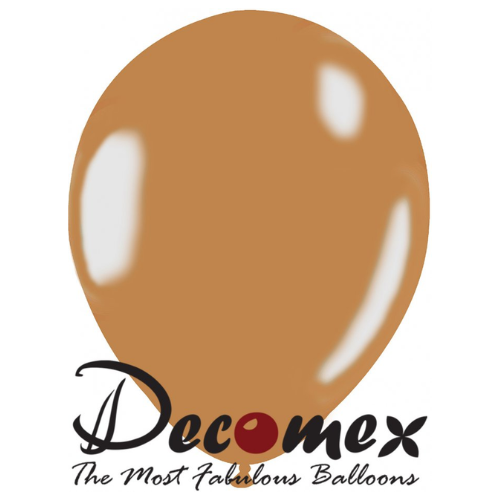 בלון 12" בצבע חום מוקה 257 חבילה 100 יחידות DECOMEX