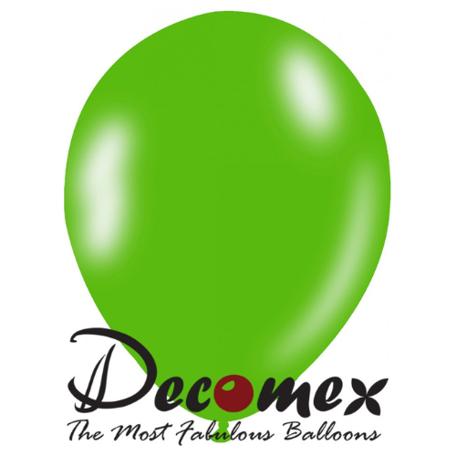 בלון 12" בצבע ירוק ליים 262 חבילה 100 יחידות DECOMEX