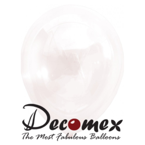 בלון 12" בצבע שקוף קריסטאלי 300 חבילה 100 יחידות DECOMEX