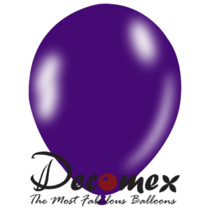 בלון 12" בצבע סגול קריסטאל 351 חבילה 100 יחידות DECOMEX