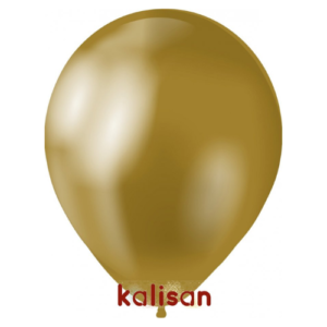 בלון גומי 12" בצבע כרום זהב 5001 חבילה 100 יחידות KALISAN
