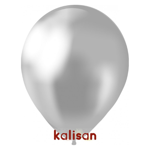 בלון גומי 12" בצבע כרום כסף 5002 חבילה 100 יחידות KALISAN