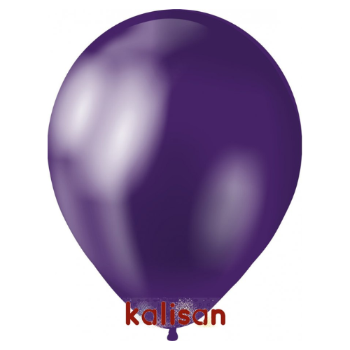 בלון גומי 12" בצבע כרום סגול 5004 חבילה 100 יחידות KALISAN