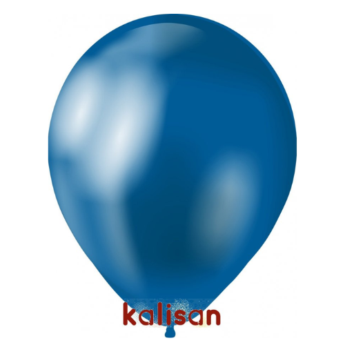 בלון גומי 12" בצבע כרום כחול 5005 חבילה 100 יחידות KALISAN