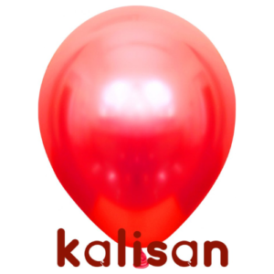 בלון גומי 12" בצבע כרום אדום 5010 חבילה 100 יחידות KALISAN