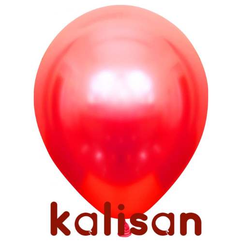 בלון גומי 12" בצבע כרום אדום 5010 חבילה 100 יחידות KALISAN