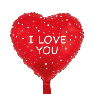 מיילר 18" – לב I LOVE YOU כוכבים