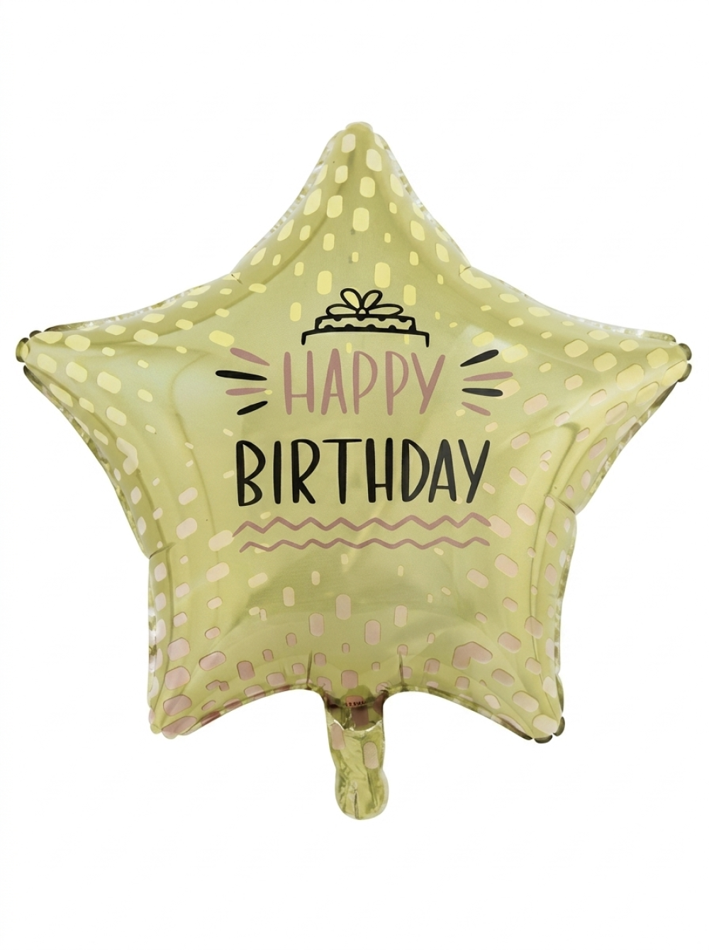 מיילר 18" – כוכב HAPPY BIRTHDAY זהב רוזגולד
