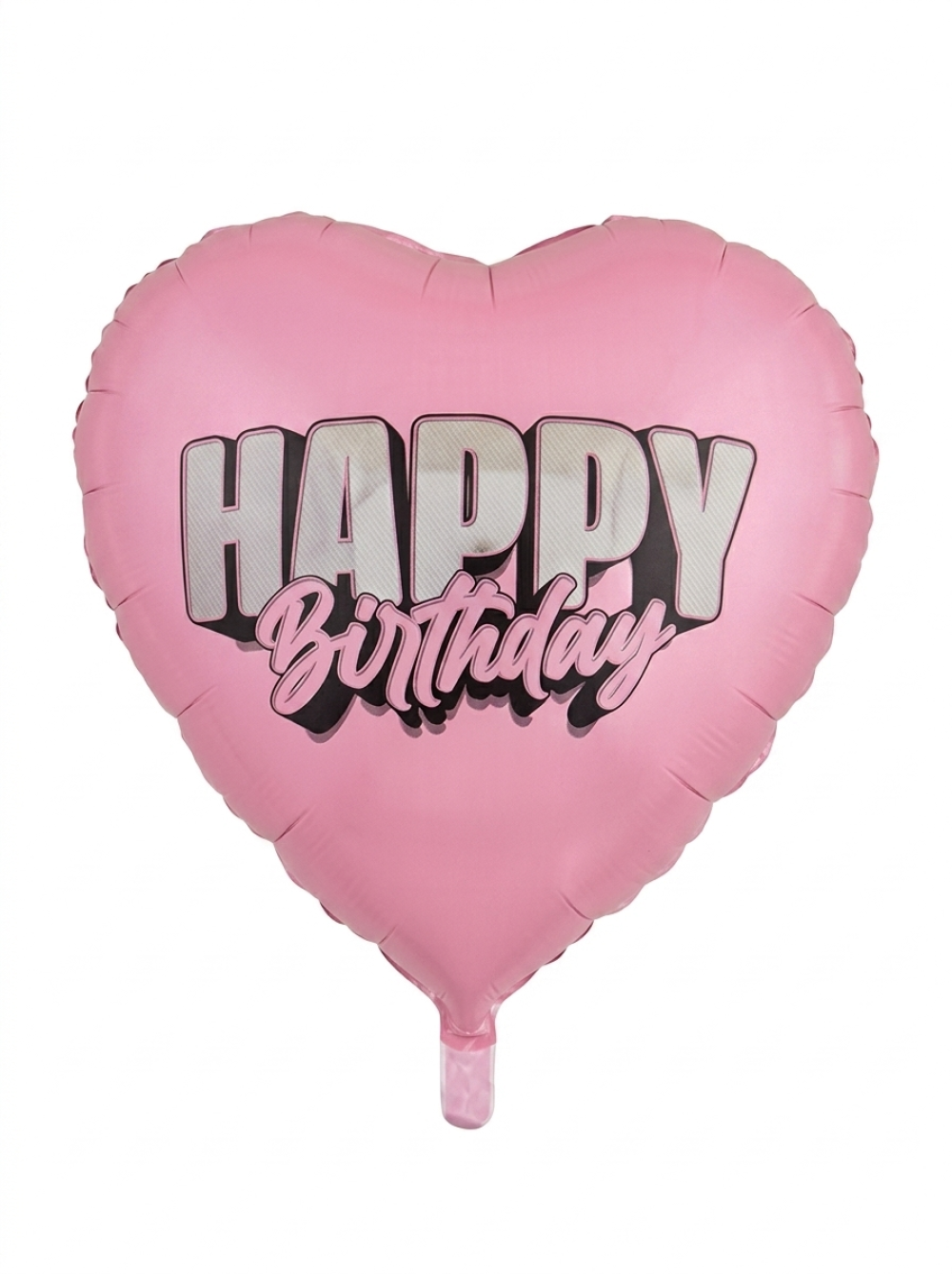 מיילר 26"- לב HAPPY BIRTHDAY ורוד